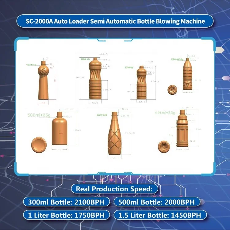 High Speed Bottle Making Machine Plastic Bottle Production Machine Mini Blow Molding Machine