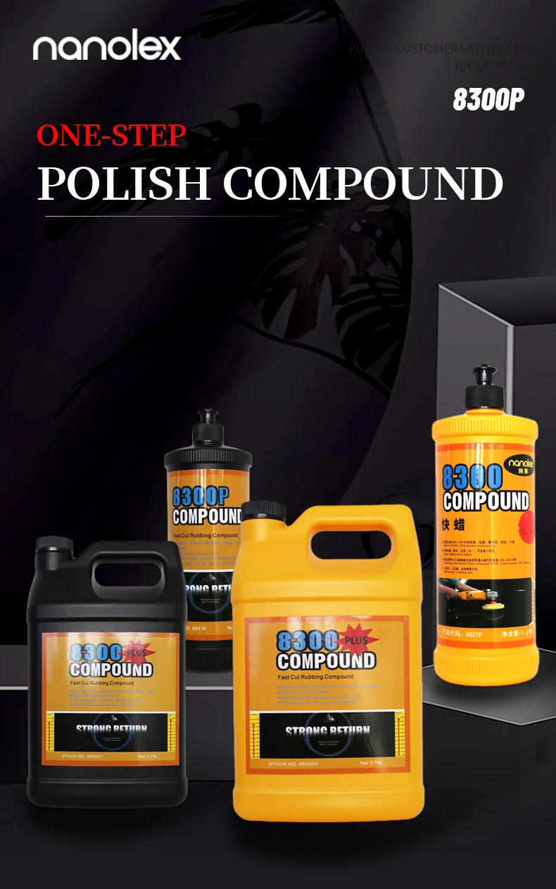 Nanolex 8300p One Step Polishing Compound Heavy Cut Compound Liquid