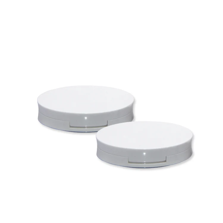 15g White Custom Round Empty Blush Cushion Foundation Compact Powder case Press Powder Packaging Boxes Containers with Mirror
