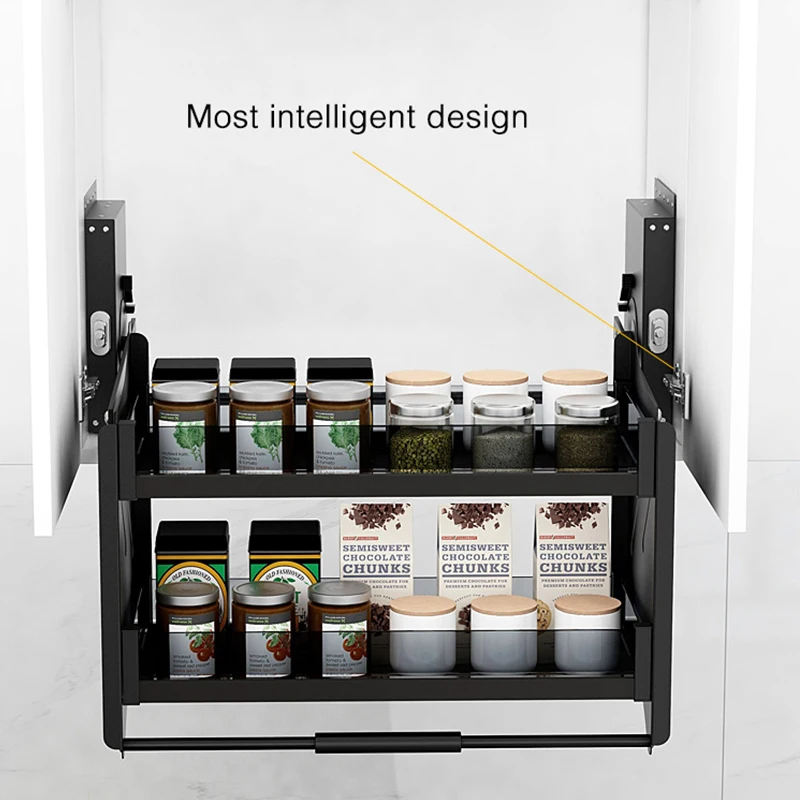 Pull Out Clever Spice Rack WELLTOP Kitchen Cabinet Drawer Pull