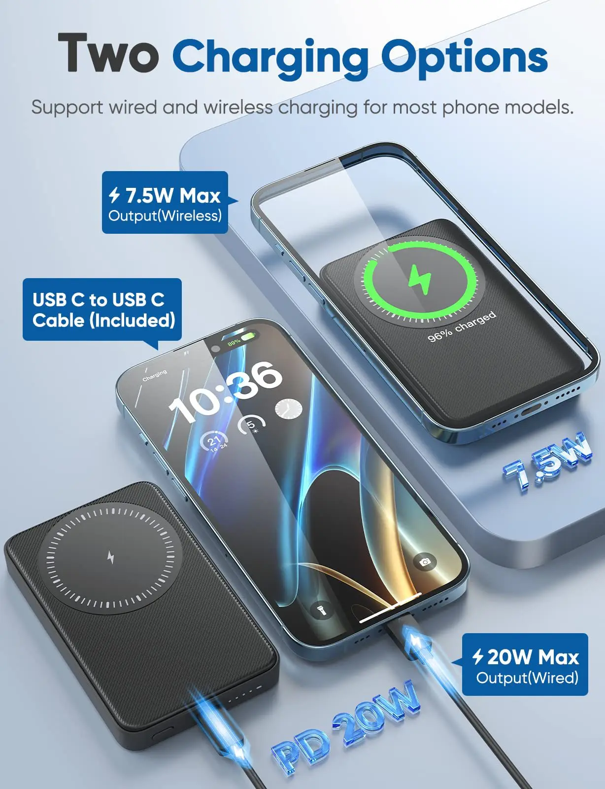 Trending Products 2023 New Arrivals Portable Charger Magsafe Wireless