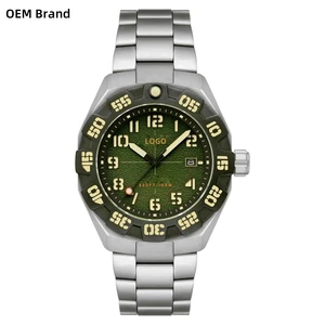 Factory Custom High Quality Stainless Steel Diving Mechanical Men's Watch SII NH35 Automatic Movement Super Luminous Watches