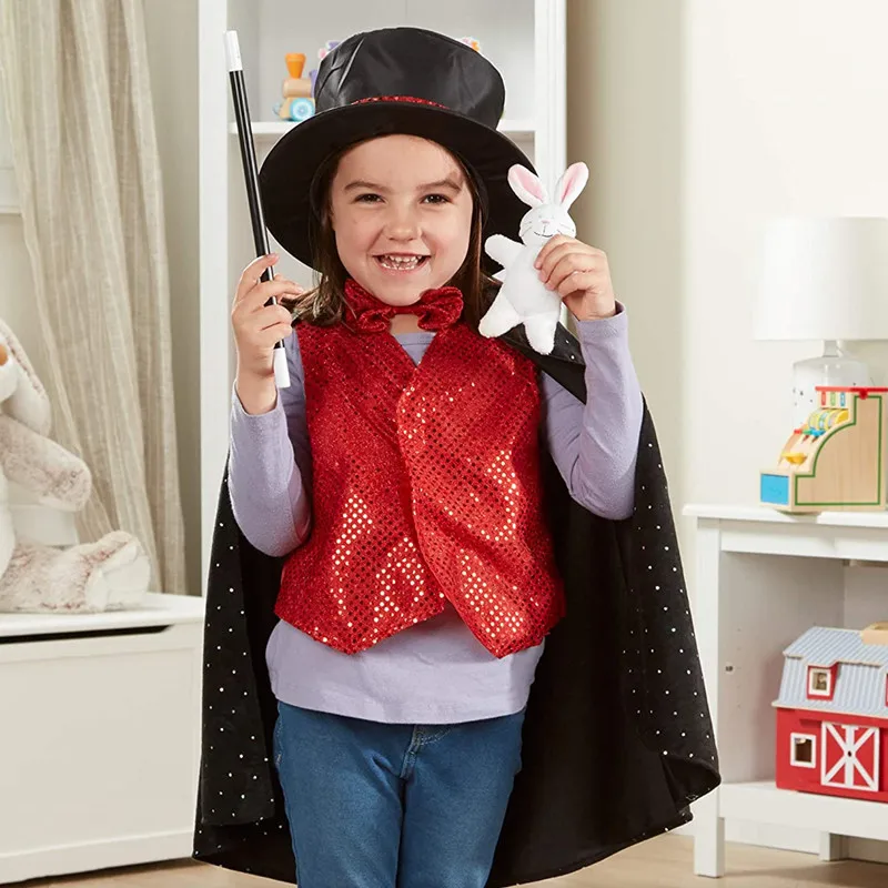 Magic Show Favors SATINIOR 12 Pcs Magician Hat Black Top Hat