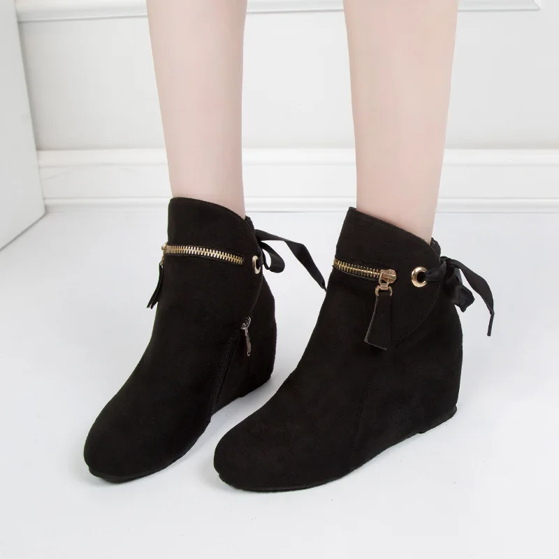 Women Classics Ankle Boots Kid Suede Soft Shoes Tpr Anti-skid Women ...