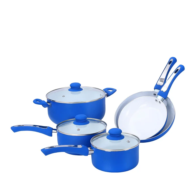 Pressed Non-Stick Aluminum Cookware Set Sustainable Durable