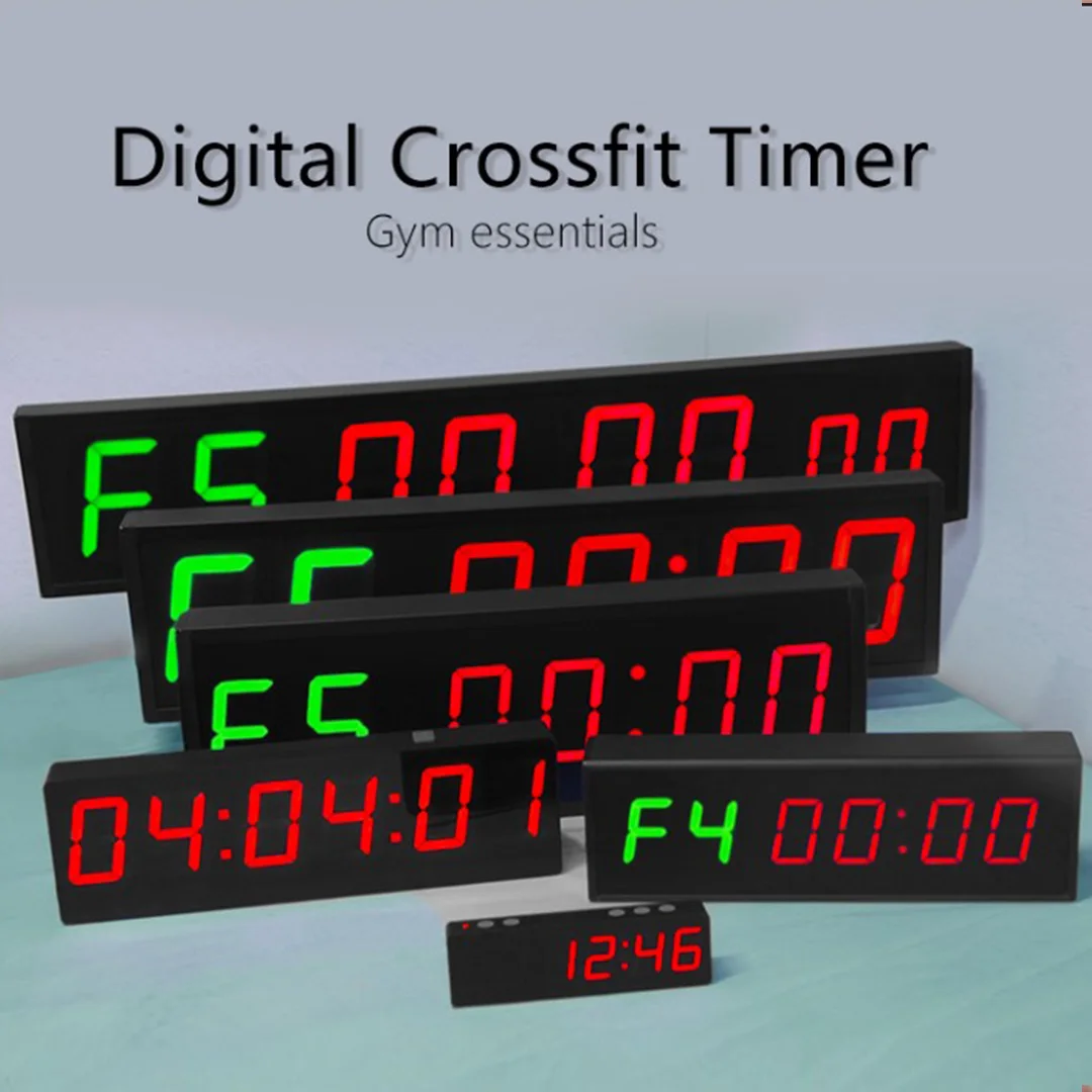 CP50D Custom Logo Printing Extra Large LED Gymboss Boxing Products HIIT Timer Tabata Interval Timer Electronic Stopwatches