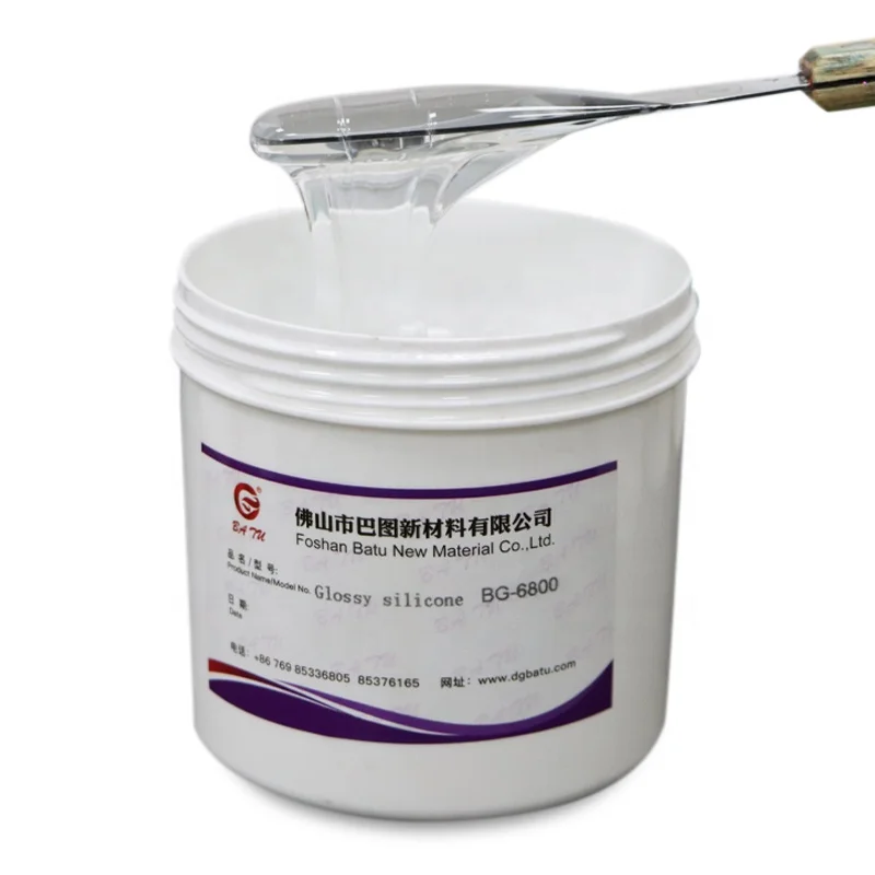 Source Manufacturer Screen Printing Glossy Silicone for Shiny Glossy Effect Silicone High Fastness Silicone Ink