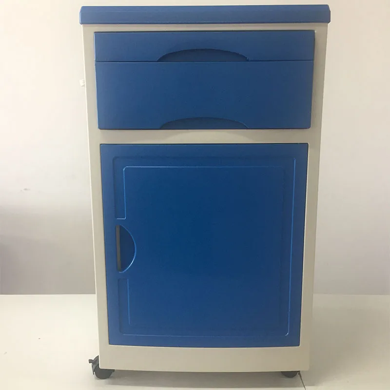 abs material nursing house cabinet with wheel brake