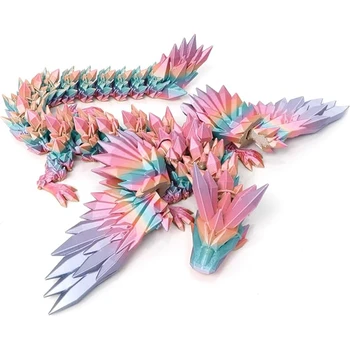 2024 Factory Price 3D Printed Winged Flying Dragon Toy 3D Printing Toy Dragon