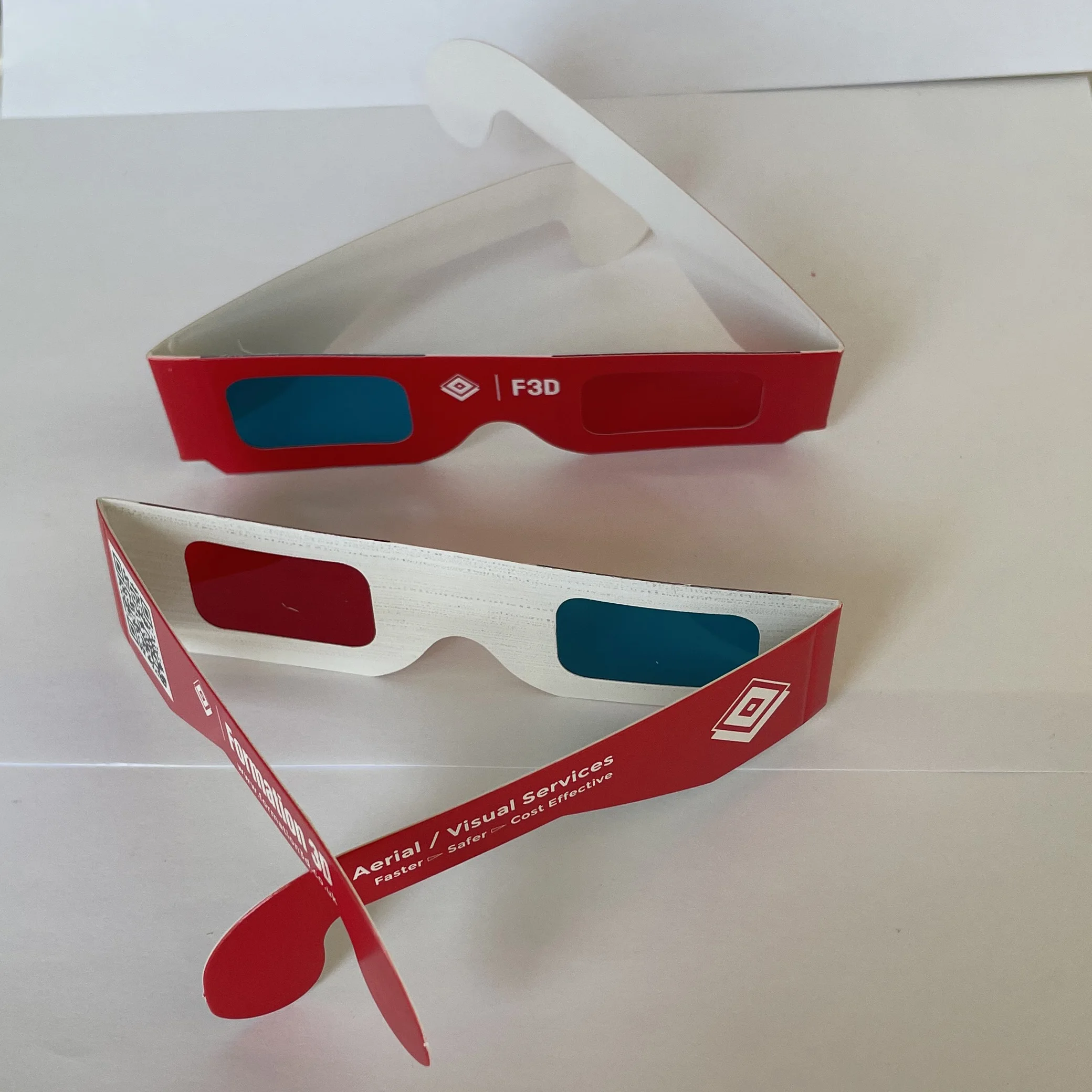 Custom Printing Anaglyph 3d Paper Glasses Cardboard 3d Game Glasses View Red Blue 3d Movie 9804