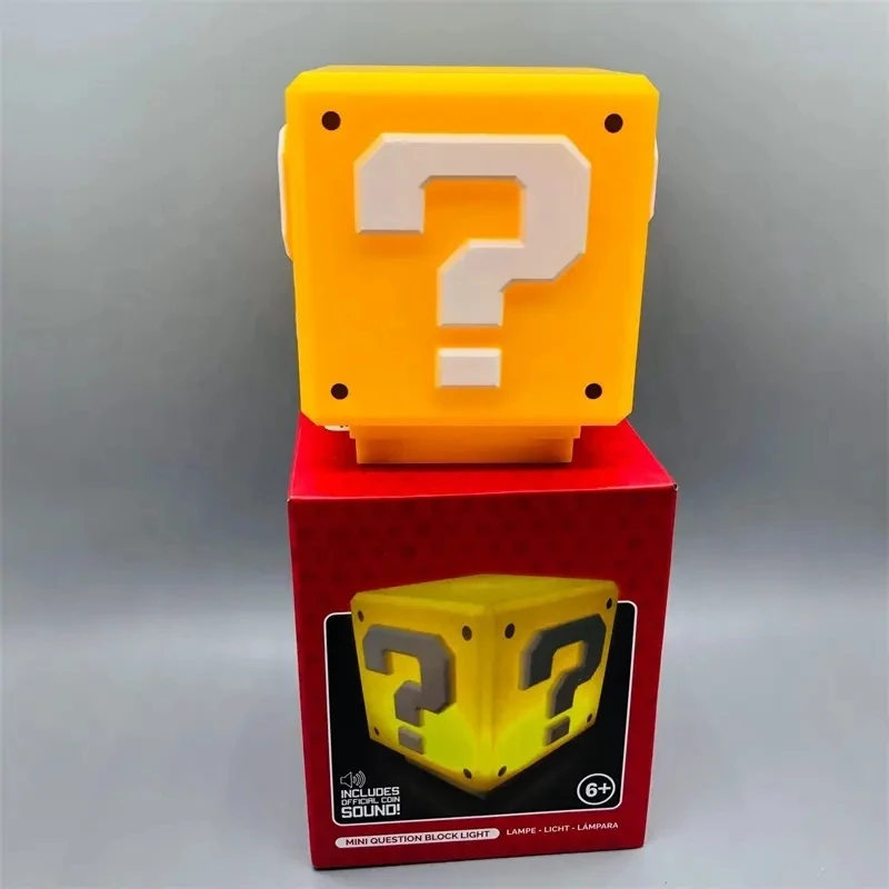 Question Mark Block Night Light Table Square Lamp Speaker 3d Mario Lamp ...