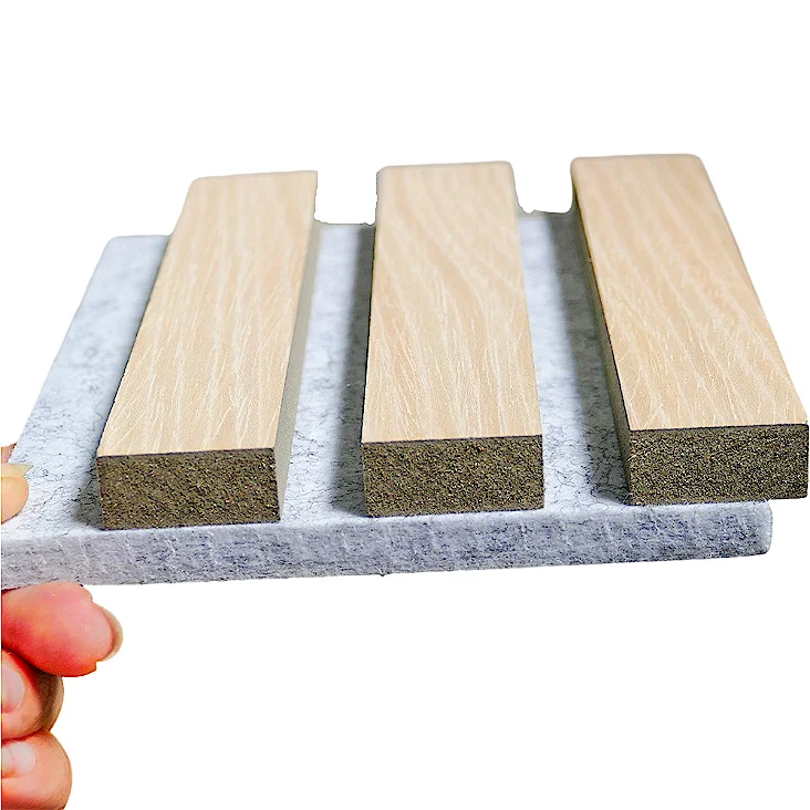 Strip Sound Proof Wall MDF Soundproofing Board Acoustic Panels Decorative Interior Wood PET Wooden Carton Packaging