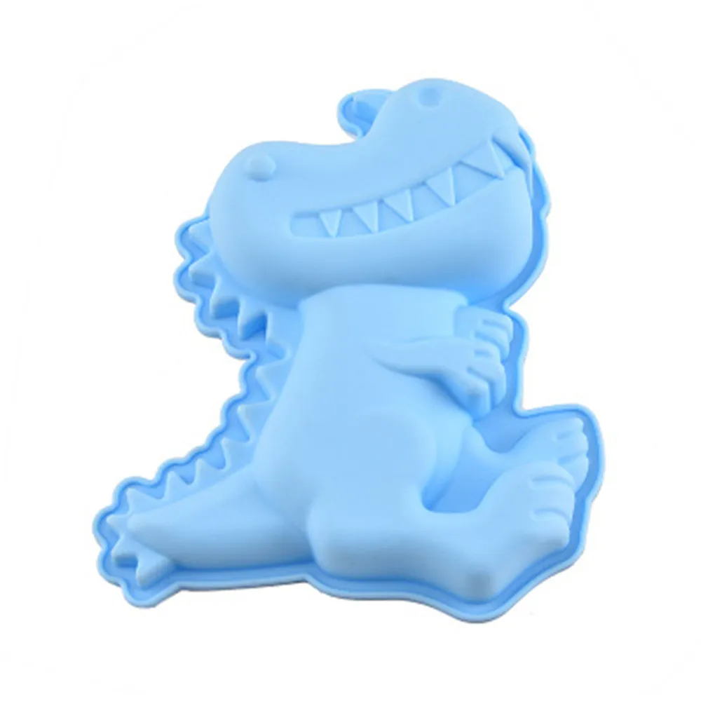 3D Dinosaur Silicone Birthday Cake Chocolate Ice Cube Tray - China