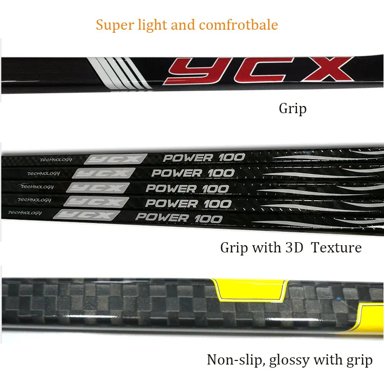 25''-31'' Mini Goalie Hockey Stick 100% Composite Ice Hockey Stick Custom Logo
