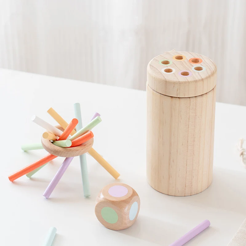 Wooden Baby Sensory Fine Motor Skills Toy Balance Stick Game Montessori ...