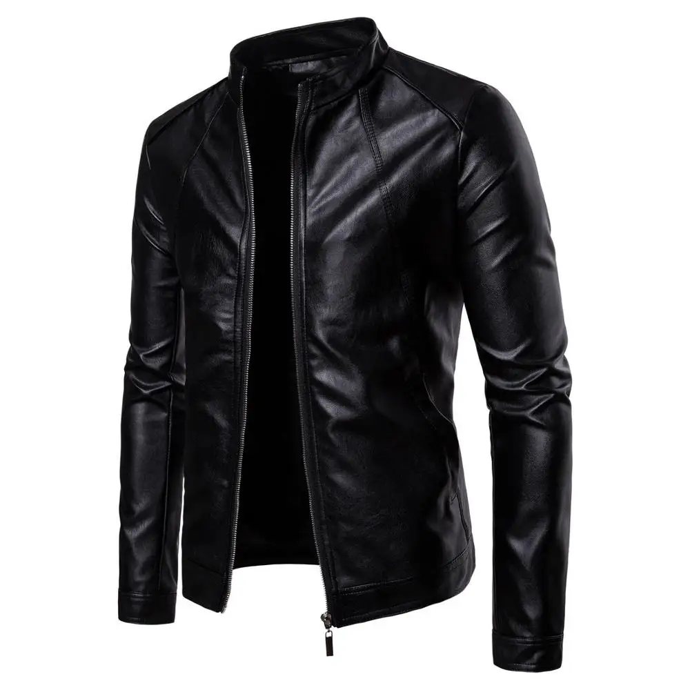 pu faux leather jacket