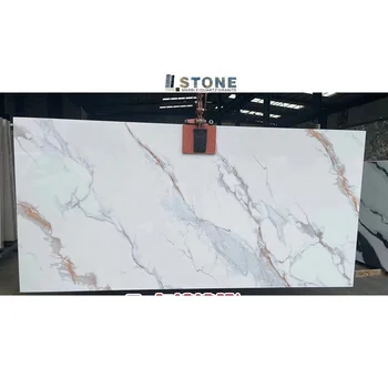 Foshan  Sintered stone White  Porcelain marble Tiles 2600X800X15mm
