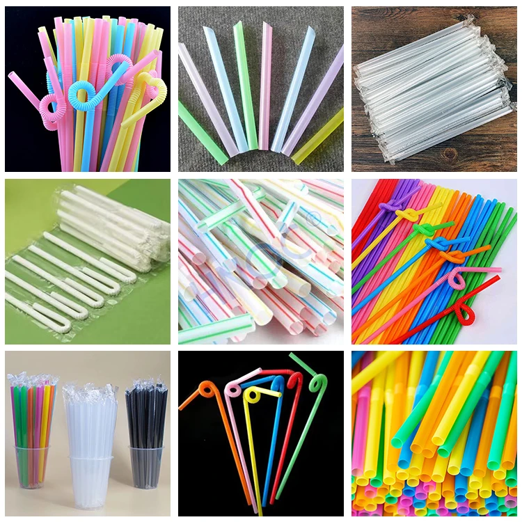 HNOC Automatic PLA Edible Corn Starch Flexible Plastic Drink Straw Make Machine Straw Production Line