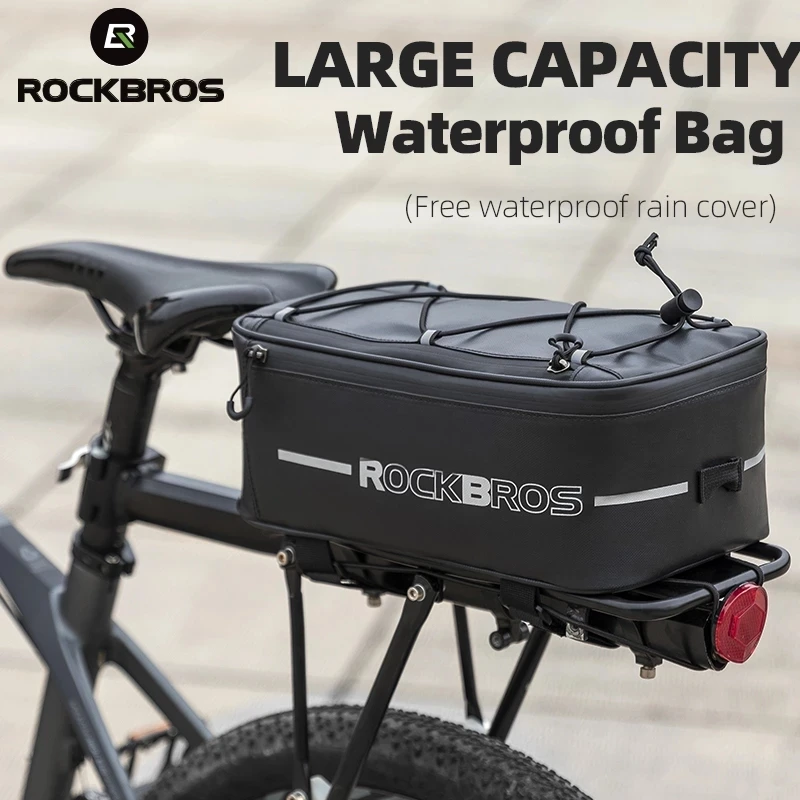 bicycle trunk bag rain cover Pannier IB-RC4 – Ibera Accessories the panniers are padded with a support board inside to maintain the shape and avoid entering the spokes Trunkbag Rain Cover MTX EX/DX