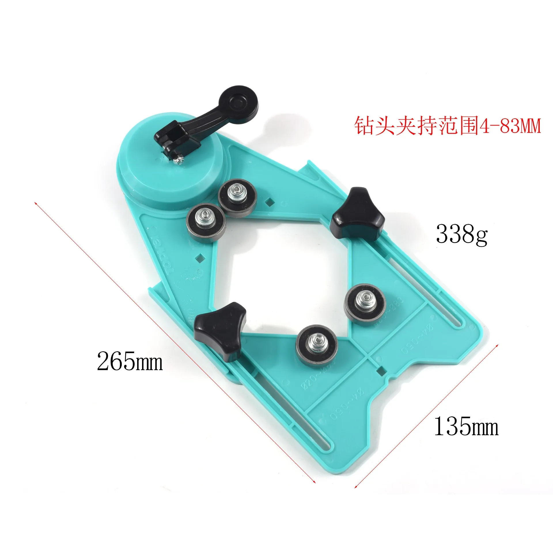 Adjustable Ceramic Tile Glass Hole Saw Cutter Guide Openings Locator 4mm to 83mm 