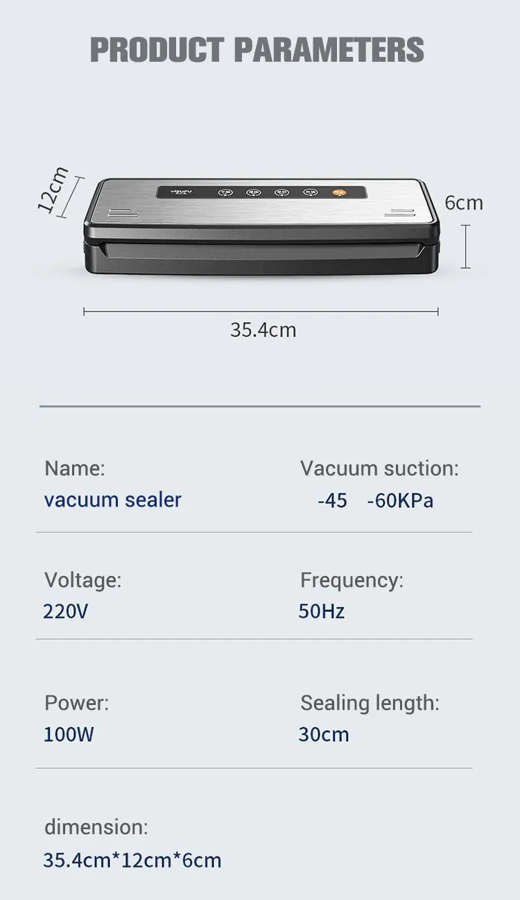 High Quality Custom Kitchen Vacuum Sealer Machine Kitchen Professional