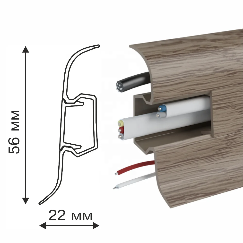 BOGDA Automatic Electrical Wire PVC Floor Skirting Trunking Moulding Extruder Line