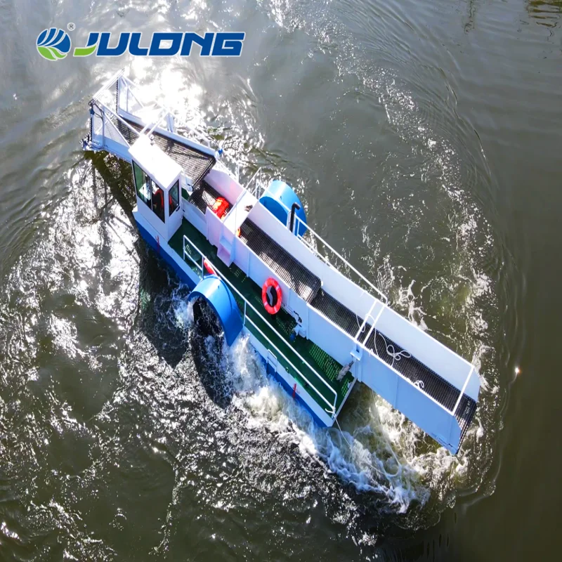 Automatic Aquatic Plant Harvester Machine Water Hyacinth Remover Equipment for River Cleaning