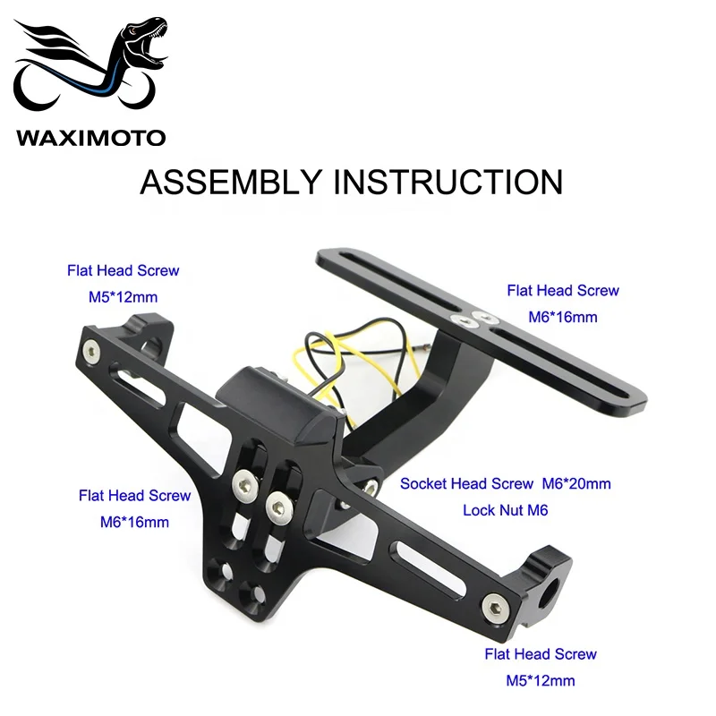 Waximoto универсальное приспособление для послепродажного обслуживания, держатель номерного знака, выпрямитель крыла, хвостовой части, CNC T6 6061, алюминиевый сплав