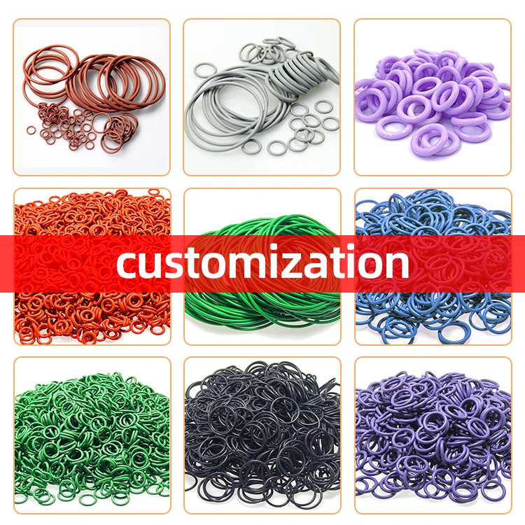 Factory Wholesale Food-Grade Silicone NBR FKM HNBR EPDM Nitrile Rubber O-Rings for Machinery
