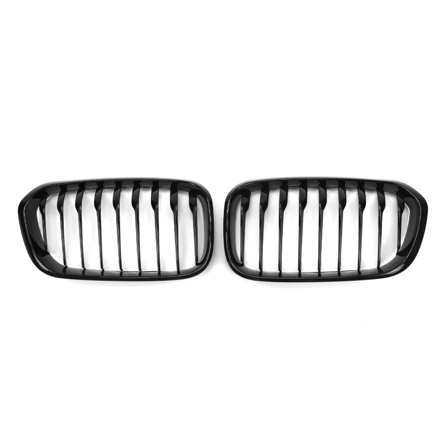 TIYPEOR Single Line Front Center Grill for BMW Series 1 F20 F21 2015 - 2018 Facelift Front Kidney Grille Black Various Style