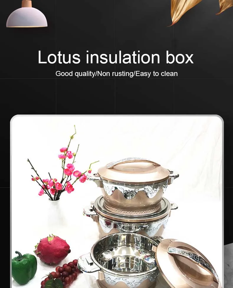 3pcs Modern Eco-Friendly 304 Stainless Steel Double Insulated Bicicle Grocery Box Insulated Bike Storage Box Kitchen Use