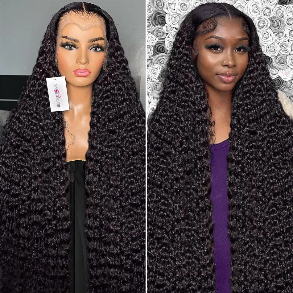 Parrucca frontale con onda profonda sciolta da 30 pollici, densità 250%, parrucca frontale con chiusura riccia in pizzo HD trasparente per donne_voghion.com