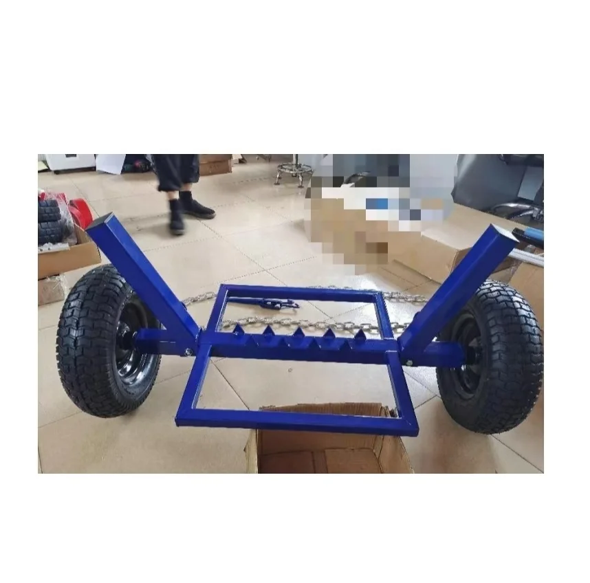 ATV Log Hauler Log Tools Trailer Cart Log Loader Hauler Hand Operated Winch  Skidding Arch for Farm Working Forestry Tool Cart