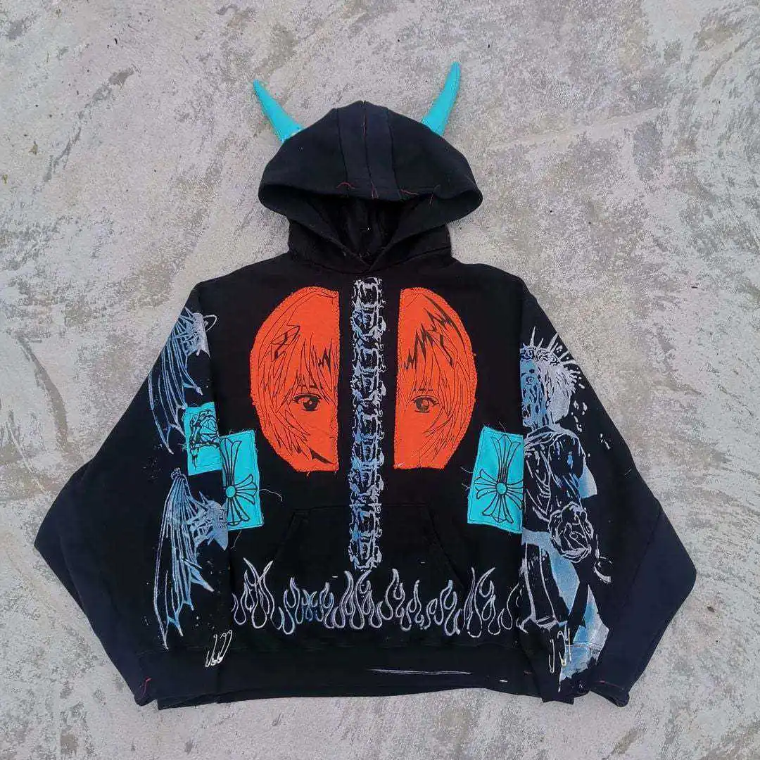 Manufacture High Quality Plain No String Boxy Cropped Hoodies Blank Heavyweight 500 Gsm Cotton Pullover Oversized Hoodie gallery 5