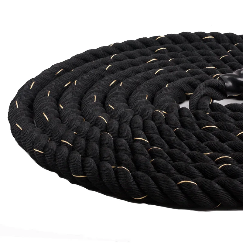 
 Гимнастическое снаряжение 50 мм полиэстер сила фитнеса тренировочный якорь Боевая веревка с крышкой  