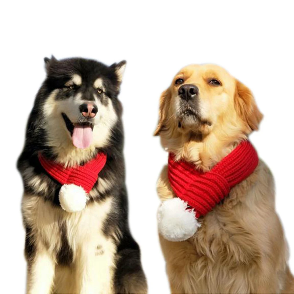 Accessoires Noël Pour Chien - Bonnet Avec Antennes De Renne + écharpe Rouge, Tenue Festive Pour Animaux