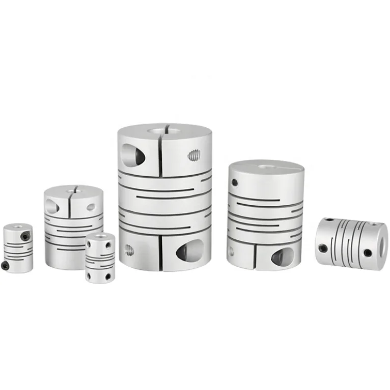 Grooved Parallel Line Coupler Aluminum Alloy Flexible Coupling Stepper Motor Coupling Winding Slit Coupling