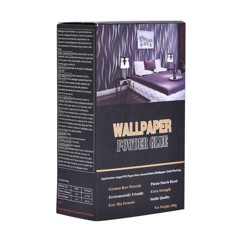 High Quality Eco-Friendly Potato Powder Wallpaper Glue Wallcovering  Adhesive - China Adhesive, Glue