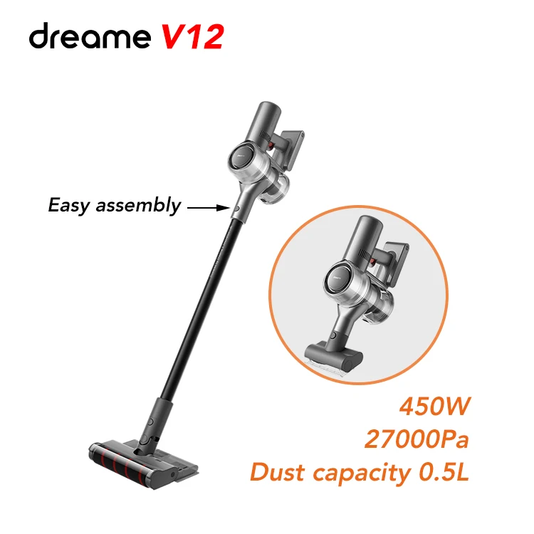 
 Ручной перезаряжаемый Большой мощный портативный беспроводной пылесос Dreame V12 2021  