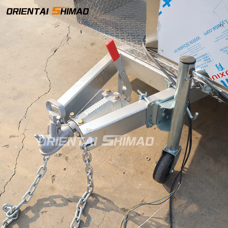 Customized Square Shape Food Trailers and Food Trucks With Commercial Kitchen Equipment