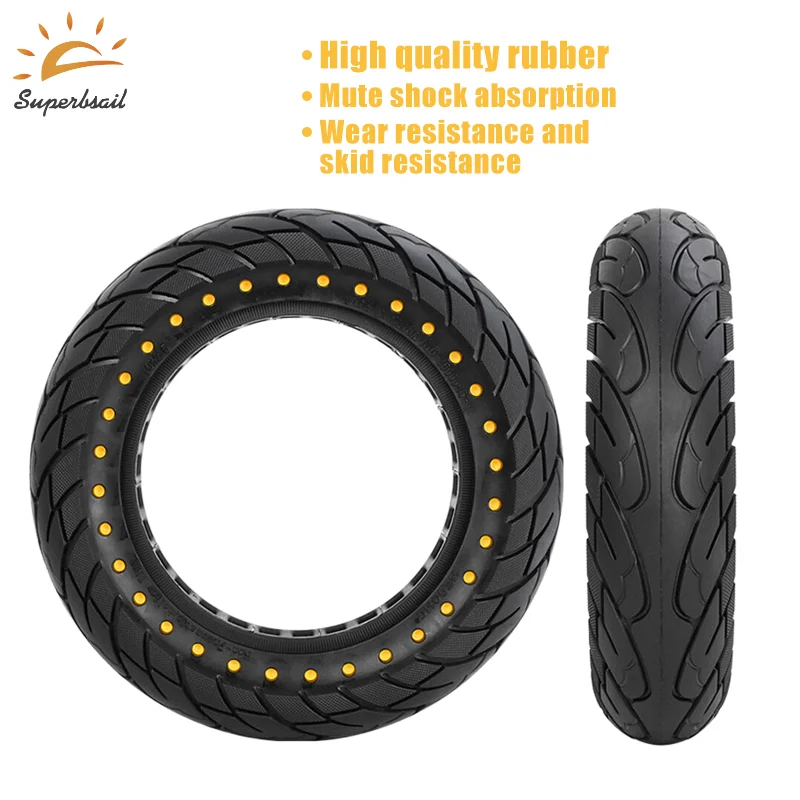 Superbsail 10 Inch 10x2.50 Honeycomb Solid Tire Escooter Balance Drive Thick Wear Resistant Tire For Electric Scooter Skateboard details