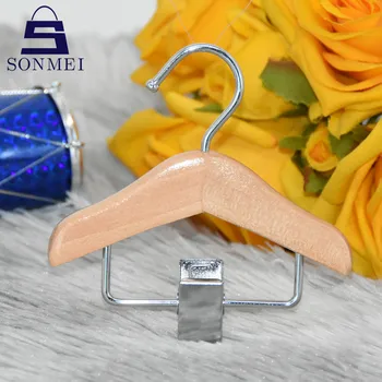Luxury Custom With Clips Best Quality Durable Wooden Baby Clothes Hanger