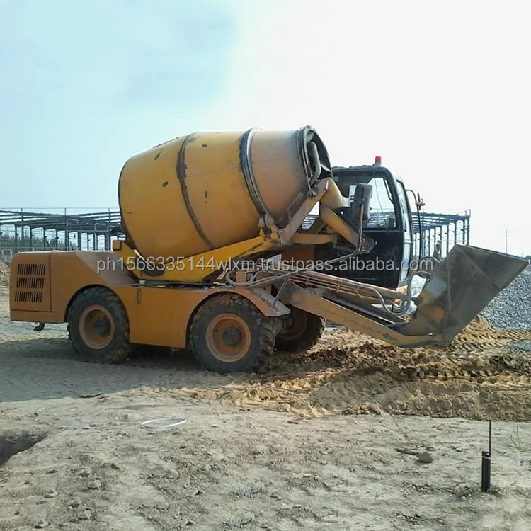 Industrial Portable Self Loading Concrete Mixer 5.5 Self Loading ...