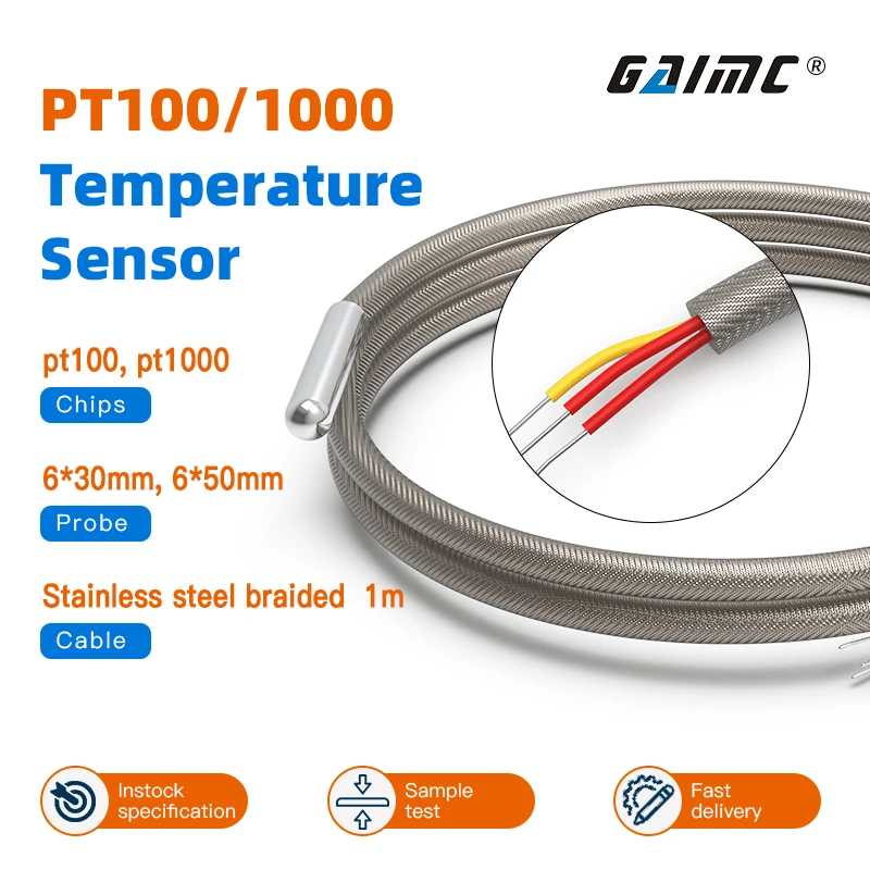GAIMC GTS300 Instock sample test pt100 pt1000 temperature sensor for fast delivery