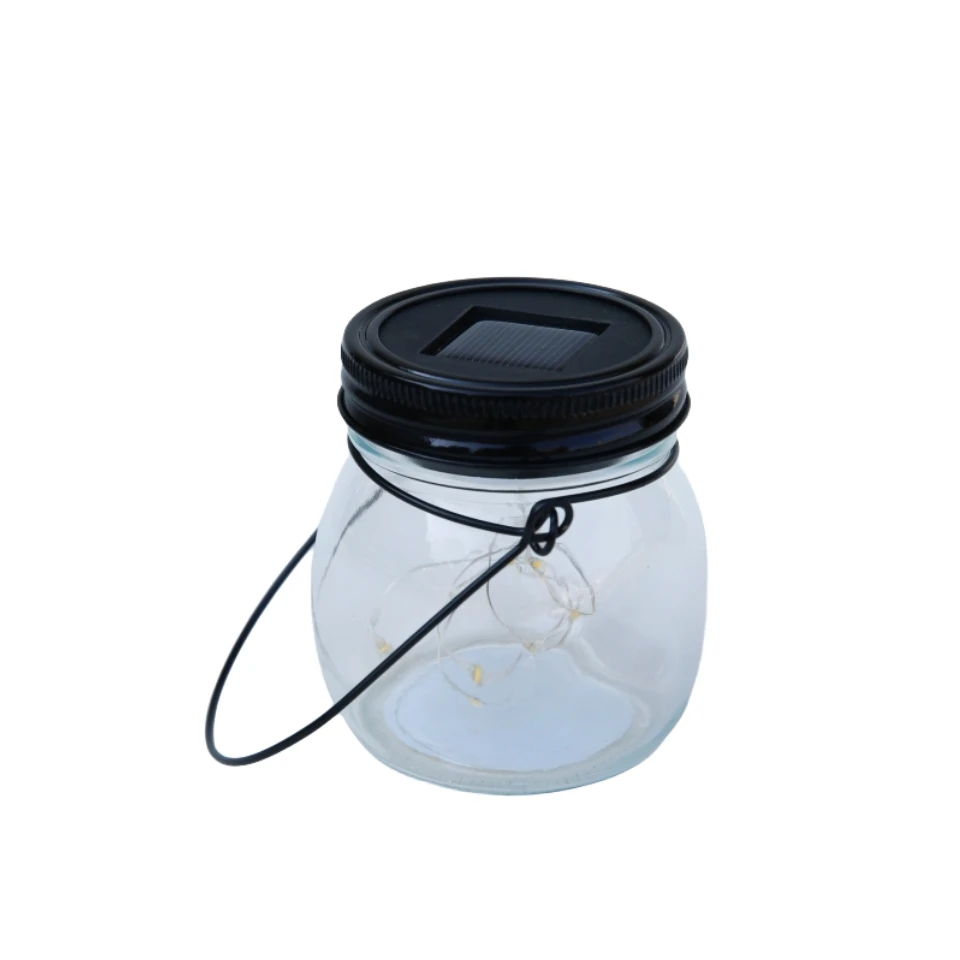 Wholesale Waterproof Solar Powered Garden Decoration Lights Glass Bottle Decorative Mason Jar Lights