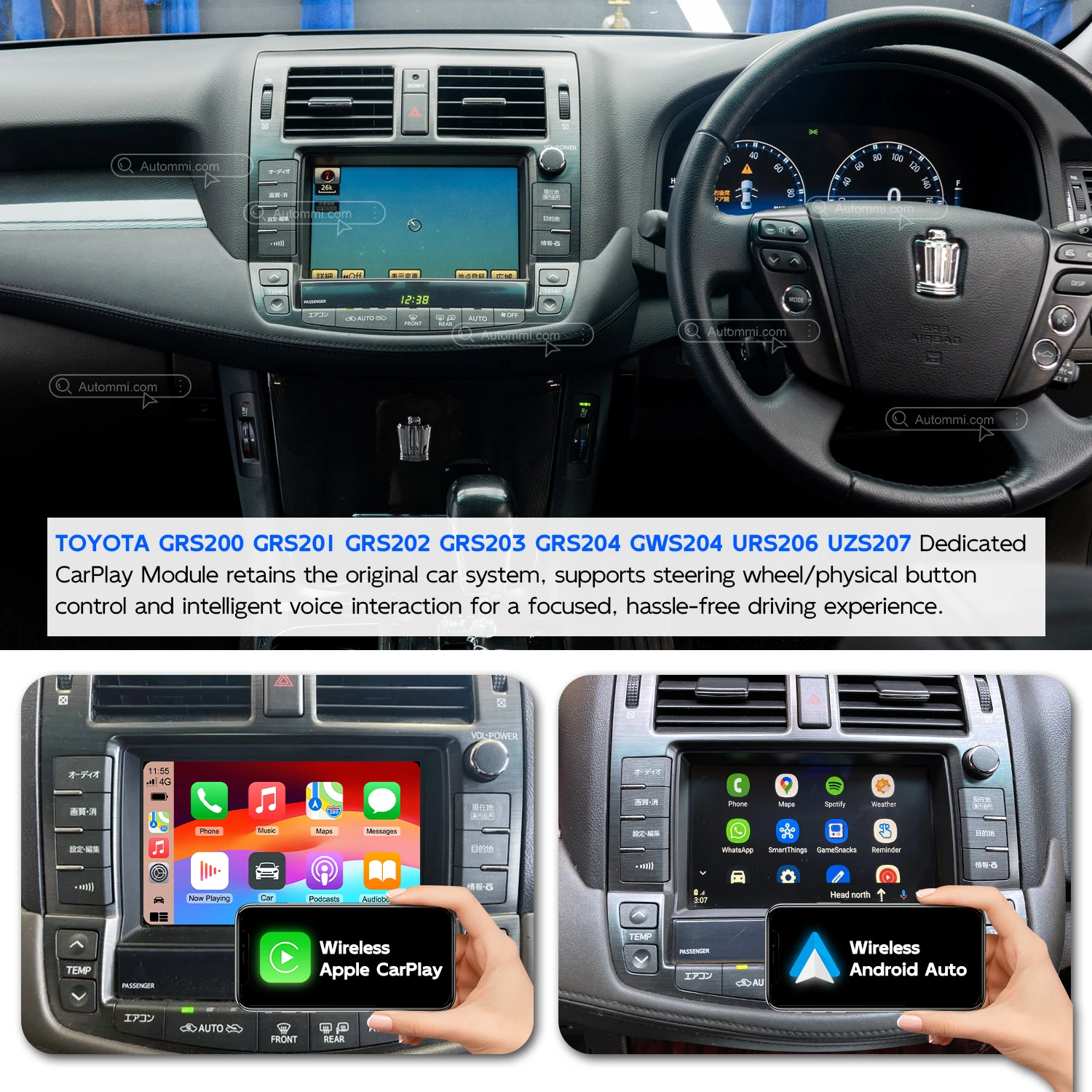 Crown Hybrid GWS204 OEM Head Units - Wireless Carplay & Android Auto