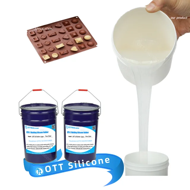 Liquid Silicone RTV2 for Chocolate molds making Food Grade Soft Mold Silicone