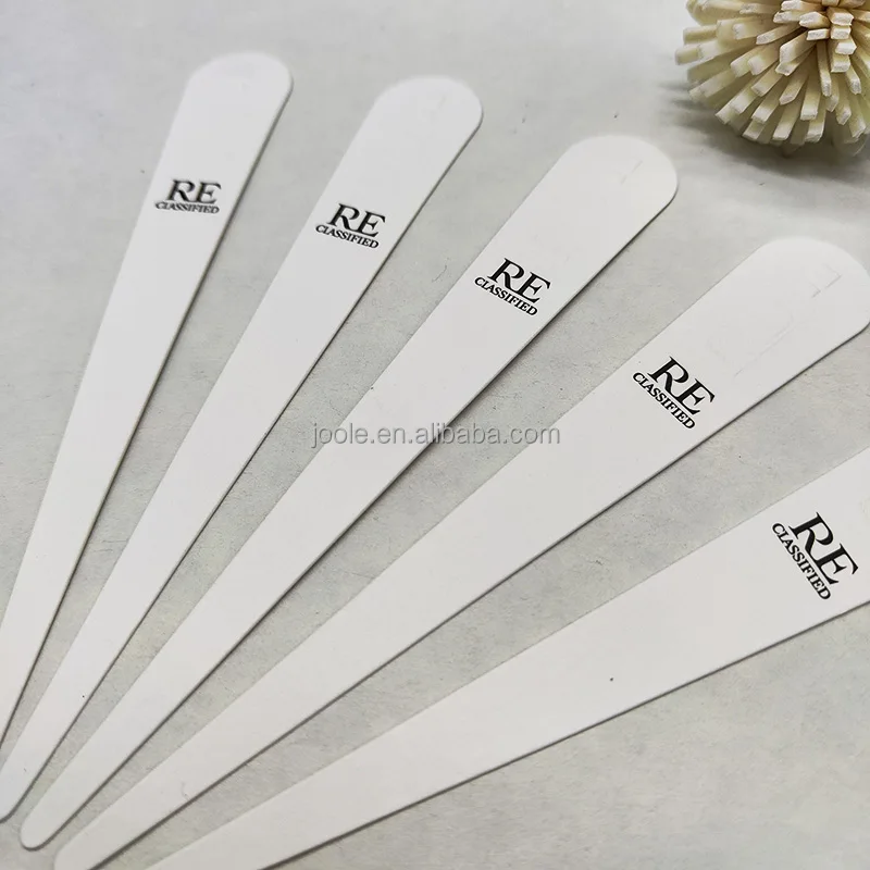 Custom Shaped Blotter Paper with Embossed Logo Printed Blank Script for Perfume Testing Cardboard Brochure Packaging