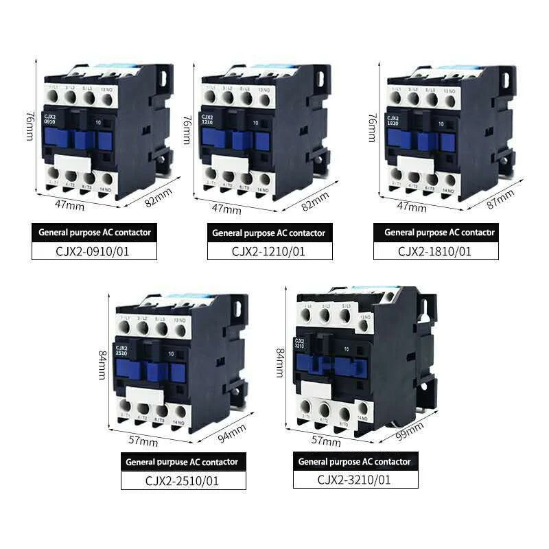 Контактор cjx2 2510 схема подключения