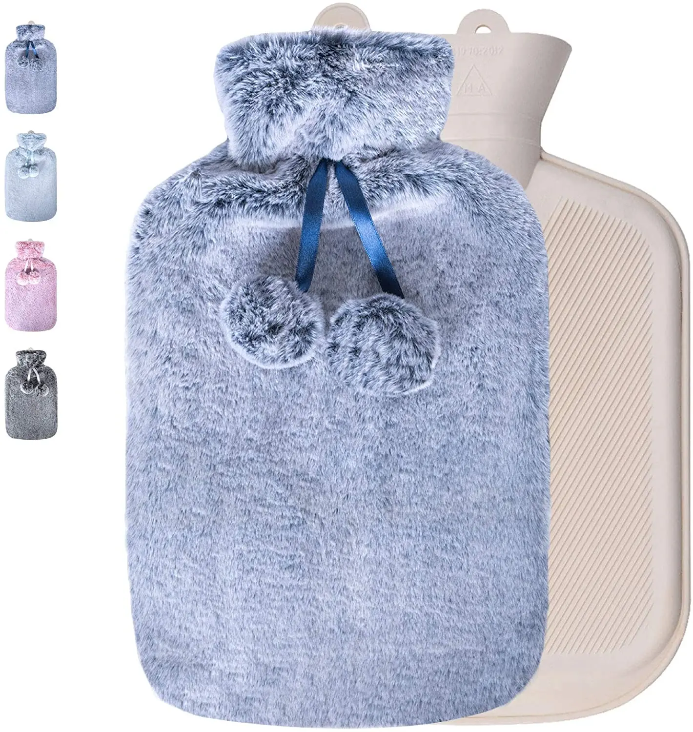 Natural Rubber 2l Hot Water Bollte Therapy With Soft Cover For Pain Natural Rubber 2l Hot Water Bollte Therapy With Soft Cover For Pain